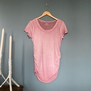 Motherhood Maternity Side Ruched Tee Size M